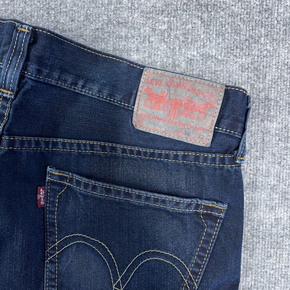 Vintage Levis Jeans Men 38x32 (FIT 40x33) Type 1 True Boot Cut Dark Wash Y2K - Picture 11 of 12